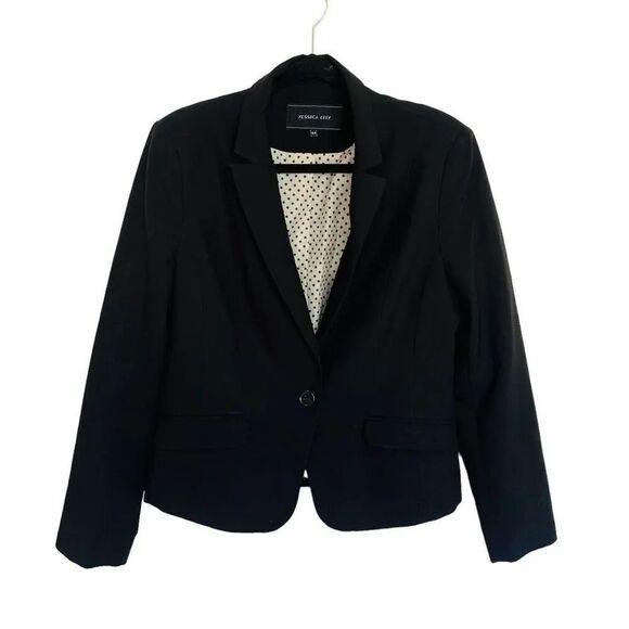 Yessica City Jackets & Blazers - Yessica City Women's Notched Lapel One Button Front Blazer Suit Black Size 44